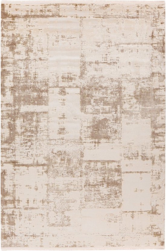 Lalee Palais | Modern Vloerkleed Laagpolig | Beige | Tapijt | Karpet | Nieuwe Collectie 2024 | Hoogwaardige Kwaliteit | 80x150 cm