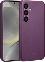 Accezz Étui adapté pour Samsung Galaxy S24 - Coque arrière en cuir Accezz MagSafe - Violet