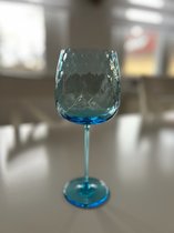Zinnia handgemaakte wijnglazen / 2st - Azure