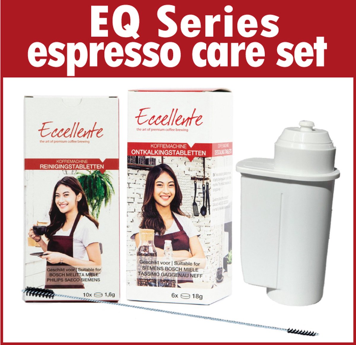 ECCELLENTE EQ Series espresso care set voor Siemens TZ80004A / 312105