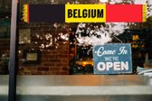 EK Voetbal België - Raamstickers België - sjaal belgie - Raamstickers voetbal - Support België - 6 stuks
