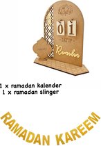 Ramadan kalender 2023 - ramadan mubarak - ramadan decoratie planner - aftel kalander versiering - voor volwassenen en kinderen
