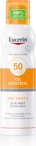 Eucerin Sun Oil Control Spray Transparant SPF50 Zonnebrand - 200 ml