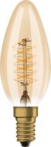 Ledvance Vintage 1906 LED E14 Kaars Goud 3.4W 250lm - 822 Zeer Warm Wit | Dimbaar - Vervangt 25W