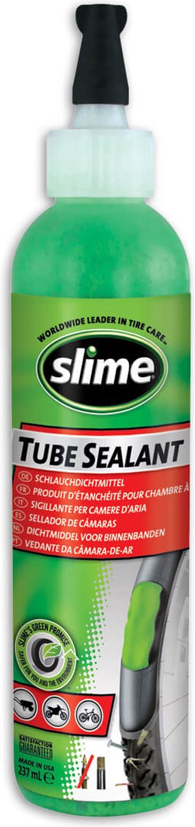 Slime Bandenreparatie Vloeistof 237ml – Microvezeltechnologie – Voor Tubeless Banden – Snel en Gereedschapsvrij