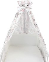Baby Hemeltje Bedhemel met Strik, Roos/Roze, ca. 160x240 cm