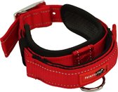 PatentoPet Sport Halsband - Medium Rood Ideaal voor trainen van de hond en voor drukke situaties