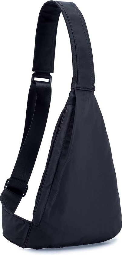 Crossbody Sling Bag Lichtgewicht Body Bag Anti-diefstal Schoudertas Stijlvolle Chest Bag Multi-Pocket Rugzak Heren Kleine Borstzak, 12.2*7.4 inch/31*19cm