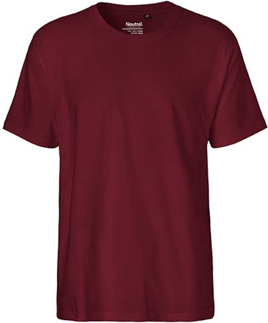 Fairtrade Unisex Classic T-Shirt met korte mouwen Bordeaux - 3XL