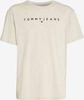 Tommy Jeans Reg Linear Logo T-shirt Sable - M