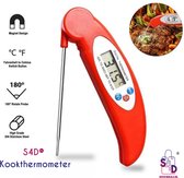 S4D® - Kookthermometer - BBQ Thermometer - Voedselthermometer - Groot Meetbereik -50°C Tot +300°C - Snel En Nauwkeurig – Vleesthermometer - Barbecues -RVS