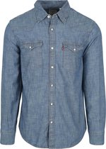 Levi's - Barstow Western Overhemd Mid Blauw - Heren - Maat M - Regular-fit