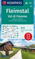 KOMPASS Wanderkarte 655 Fleimstal / Val di Fiemme, Lagorai, Latemar, Trudner Horn, Monte Corno 1:25.000