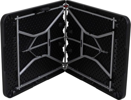 Lifetime - Buffettafel 180 cm - opklapbaar tot koffer - zwart van Lifetime — afbeelding 2