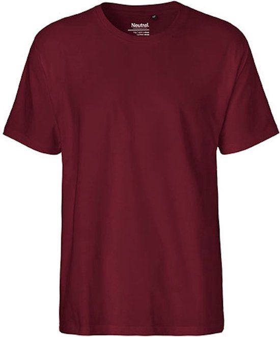 2 Pack Fairtrade Unisex Classic T-Shirt met korte mouwen Bordeaux - L