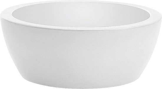 Bol à fleurs Bol à plantes Rond Thetis 50x17cm BLANC Nicoli