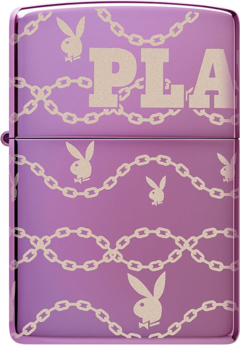 Goedkoopste Zippo aansteker Purple Playboy Design