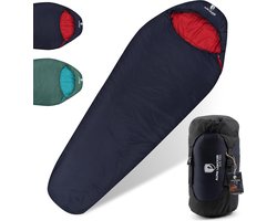 Ultralichte slaapzak Klein pakformaat I 3-seizoenenslaapzak Lichtgewicht I Outdoor-slaapzak Compact voor kamperen of reizen Slaapzak I 100% gerecycled