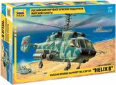 1:72 Zvezda 7221 Russian marine support helicopter "Helix B" Plastic Modelbouwpakket