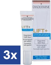 Diadermine Lift + Hydratant Oogcrème - 3 x 15 ml