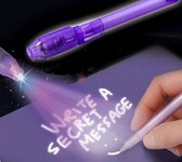 UV Pen | Onzichtbare Inkt Pen | Geheime Boodschap | Geheimschrift | PAARS