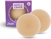 Inodes Herbruikbare Nipple Covers - Zelfklevende Tepelcovers - Siliconen Tepelplakkers - Nipplecovers Huidskleur Beige