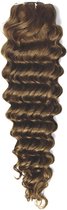 Remy Human Hair extensions curly 18 - bruin 6#