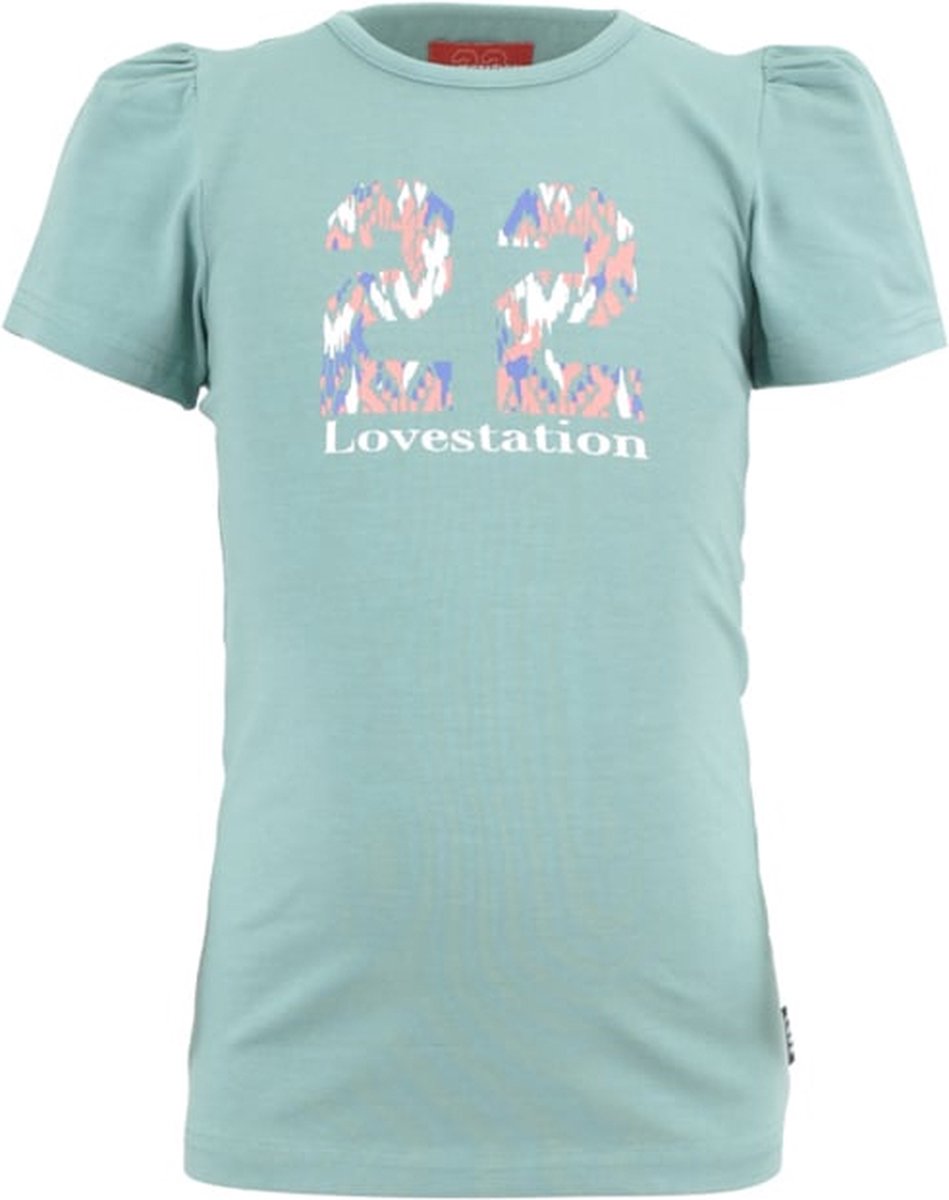 Lovestation22-Meisjes T-Shirt-Bodine-Cali waves-Aqua