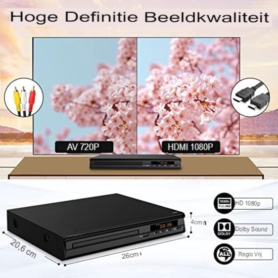 DVD speler met HDMI DVD speler met HDMI aansluiting DVD speler HDMI