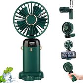 Handventilator - Mini Ventilator - Hand Ventilator - Mini ventilator Oplaadbaar - Mini Ventilator Usb - Groen