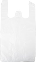 Take Dis Shirt bag MIXPE 27/12 x 48 cm, blanc - Paquet de 250 pièces