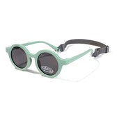 Baby zonnebril - flexibel - met bandje - groen - silicone