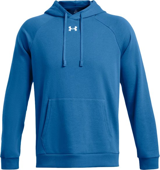 Under armour rival fleece hoodie in de kleur blauw.