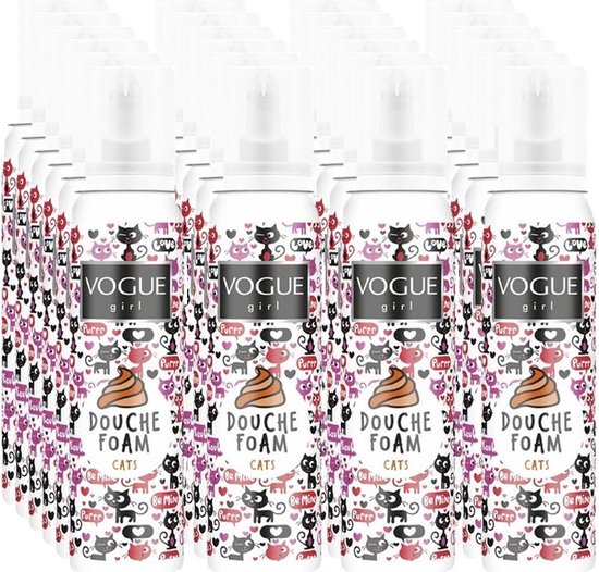 Vogue Girl Douche Foam Cats - Voordeelverpakking 12 x 100 ml