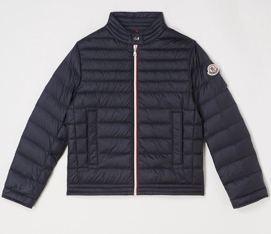 Moncler Urzay gewatteerde jas met donsvulling - blauw - maat 140