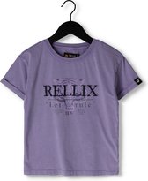 Rellix T-shirt Tiger Rellix Tops & T-shirts Meisjes - Shirt - Lila - Maat 164