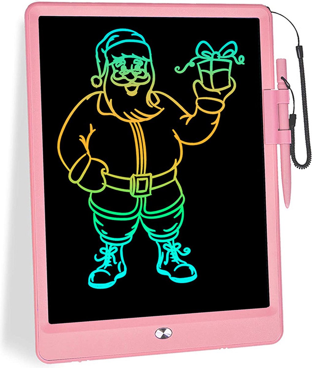 Kleurrijk schrijfbord-LCD 10 inch-Elektronisch LCD-Digitaal tekenbord-Grafische tablets-Chrijfbord, kinderspeelgoed voor volwassenen-Roze-Tekenblok Met Kleurrijk Scherm-Schrijfbord-Educatief Speelgoed-Leerbord