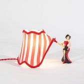 Seletti Circus AbatJour Lucy Lampe de Table Rouge