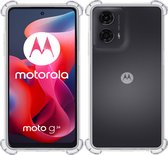 Hoesje geschikt voor Motorola Moto G24 – Extreme Shock Case – Cover Transparant