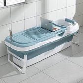Ligbad opvouwbaar volwassenen - Opvouwbaar bad - Ligbad vrijstaand - ‎158 x 64 x 54 cm - Blauw