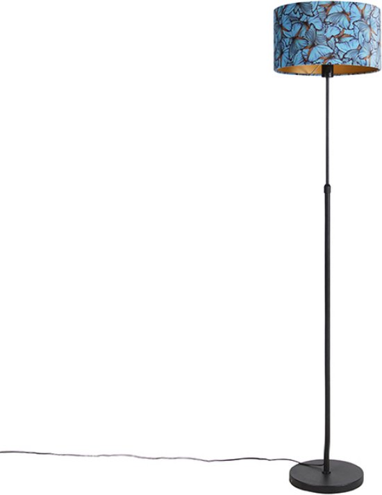 QAZQA parte fl - Klassieke Vloerlamp | Staande Lamp met kap - 1 lichts - H 1675 mm - Multicolor - Woonkamer | Slaapkamer