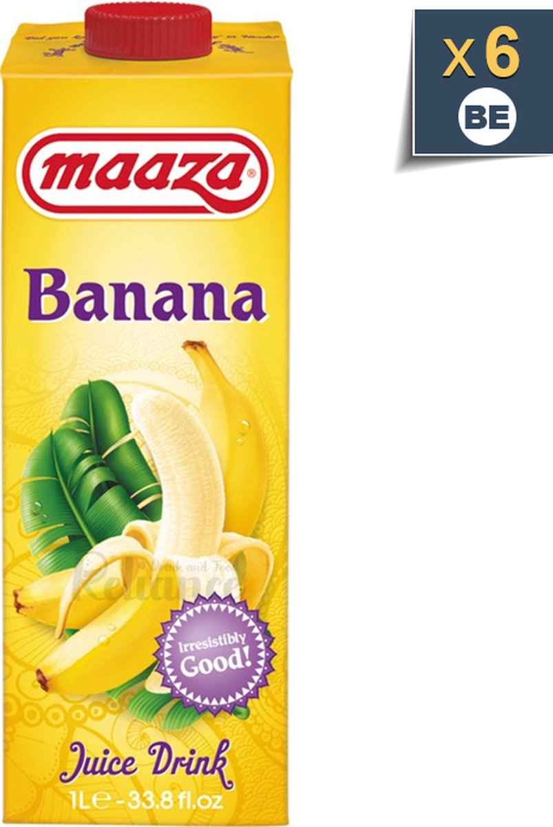Maaza Banane 6x1L - Bananensap 1 liter