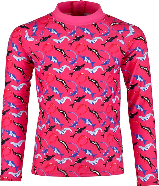 BECO ocean dinos - rashguard suit voor kinderen - roze - maat 140-146