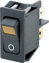 Orbit Electronic® Interrupteur à bascule ON-OFF - 4 broches - 12,3x30,1x36,5mm (lxlxh) - Avec impression - 250V - Max. 16A - 1555 - Jaune