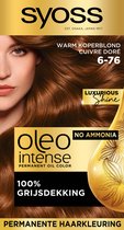 SYOSS Oleo Intense - 6-76 Warm Koperblond - Permanente Haarverf - Haarkleuring - 1 stuk