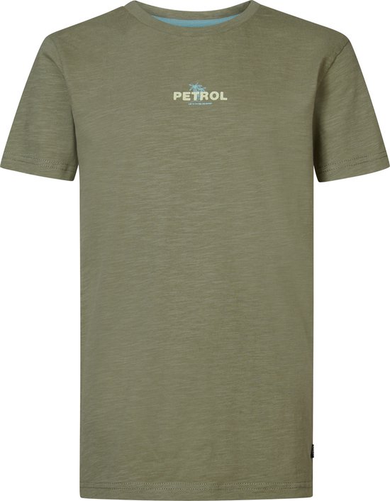 Petrol Industries - Jongens Backprint T-shirt Cascade - Groen - Maat 176