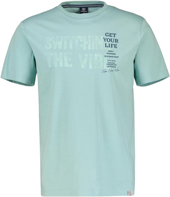 Lerros T-shirt T Shirt Met Borstprint 2423005 622 Mannen Maat - L