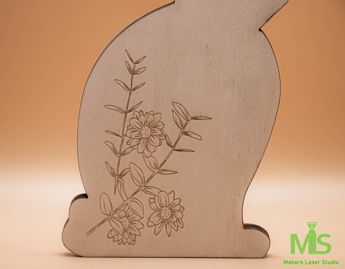 Paasdecoratie gepersonaliseerd in hout | Paascadeau | Hanger Pasen met naam | Pasen | Pasen hanger | Houten aanhangwagen | Paasnest | paasmandje/ ei en konijn