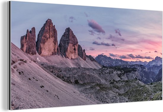 Wanddecoratie Metaal - Aluminium Schilderij - Tirol - Alpen - Berg