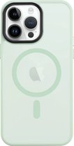 iPhone 14 Pro Max Hoesje - Tactical MagForce Hyperstealth - Geschikt voor magsafe Strand groen